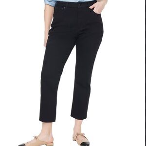 NWT J. Crew Fac. Curvy essential straight black jean in all-day stretch in black